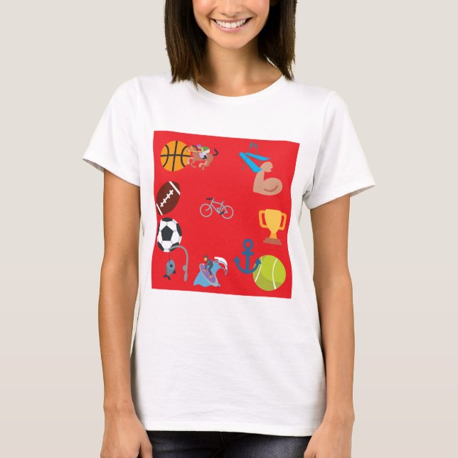 sportemoji tee shirt (Framsida)