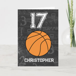Sporter 17:e födelsedagsbasket kort