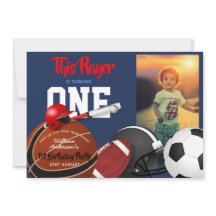 Sporter 1:a födelsedagsinbjudan till fotbollsmatch