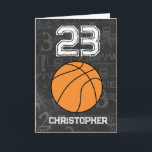 Sporter 23:e födelsedagsbasket kort<br><div class="desc">En personlig sportföljer 23:e basketbollens födelsedagskort,  som du enkelt kan anpassa framsidan med namn och insidan av kortmeddelandet. Ett underbart basketbollfödelsedagskort för basketbollspelare,  basketboll fläkt etc.</div>