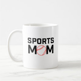 Sporter Mamma Basebolldesign Kaffemugg