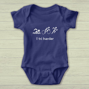 Sporter med Triathlon-roligt och piktogram T Shirt