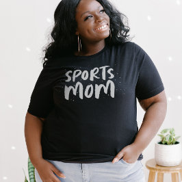 Sportera svart och vit coola i mamma t shirt