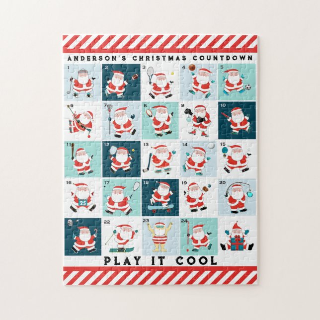 Sporterar julklapp pussel (Vertikal)