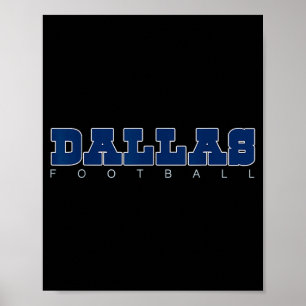 Sportfans Dallas Football DFW City Classic Poster