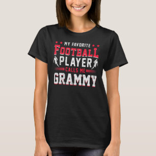 Sportfantast American Football Player Grammy Footb T Shirt