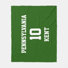 sportfantast din egen Lincoln-Grönt Fleecefilt