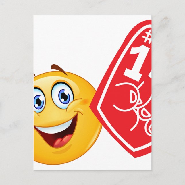 sportfantast emoji vykort (Framsida)