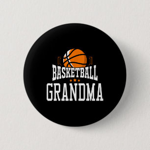 Sportfantast för basketboll Grandma Team Knapp