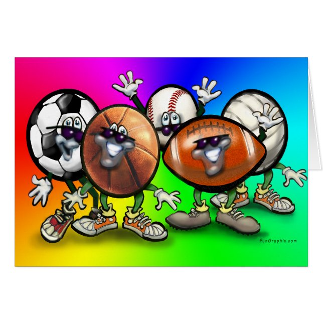 Sportfantast Hälsningskort (Framsidan Horizontal)