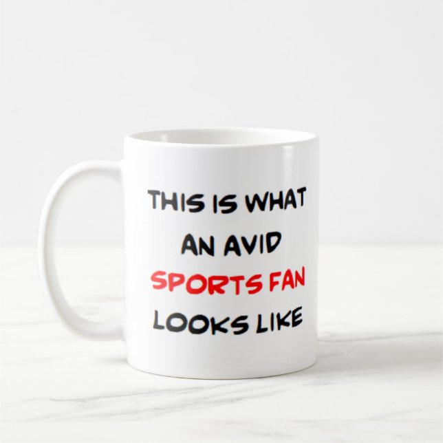 sportfantast, levande kaffemugg (Vänster)