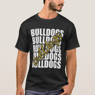 Sportfantast Spirit för Bulldog Guld School T Shirt