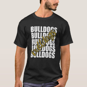 Sportfantast Spirit för Bulldog Guld School T Shirt
