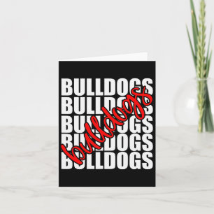 Sportfantast Spirit för Bulldog Red School Kort