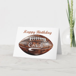 Sportfantasten Coach Birthday Grunge Large Footbal Kort