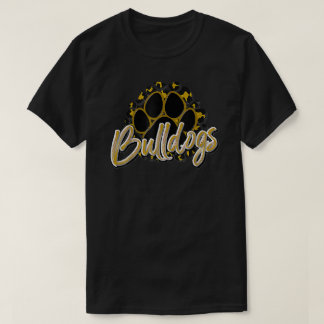 Sportfantasten för Bulldog Guld Black Cheetah Scho T Shirt