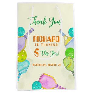 Sportfest vattenfärg Pickleball Tema Födelsedagsfi