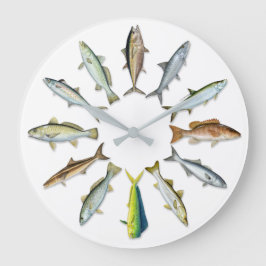 Sportfish Wall Clock Stor Klocka