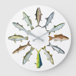 Sportfish Wall Clock Stor Klocka