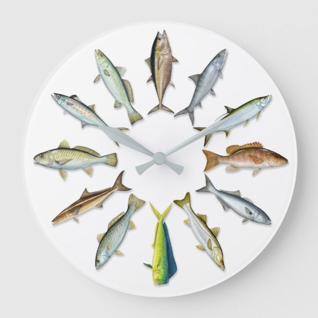 Sportfish Wall Clock Stor Klocka (Framsida)