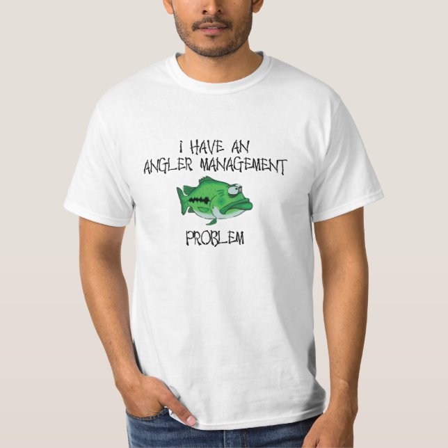 Sportfiskareledningproblem T-shirt (Framsida)