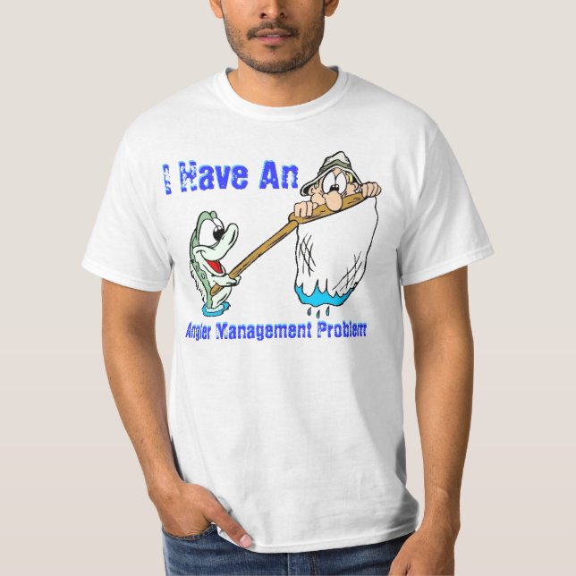 Sportfiskareledningproblem Tee Shirt (Framsida)