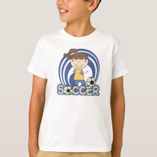 Sportflicka - fotbollT-tröja och gåvor T Shirt