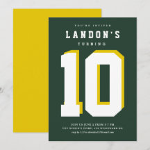 Sportgalna barns födelsedagsinbjudan