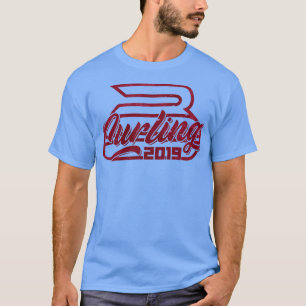 Sportgåva för att bota vintersportläderspel t shirt