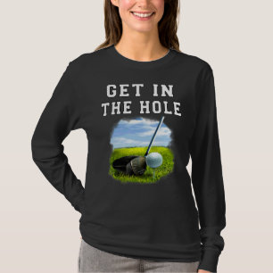 Sportgolfing kommer in i Hål Golfer som fyller gol T Shirt