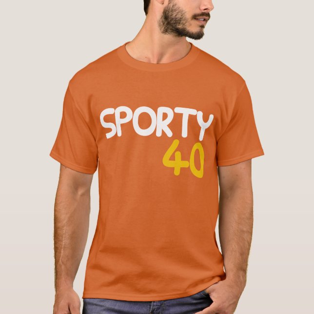 SPORTIG 40 sportar inspirerad 40th Tee (Framsida)