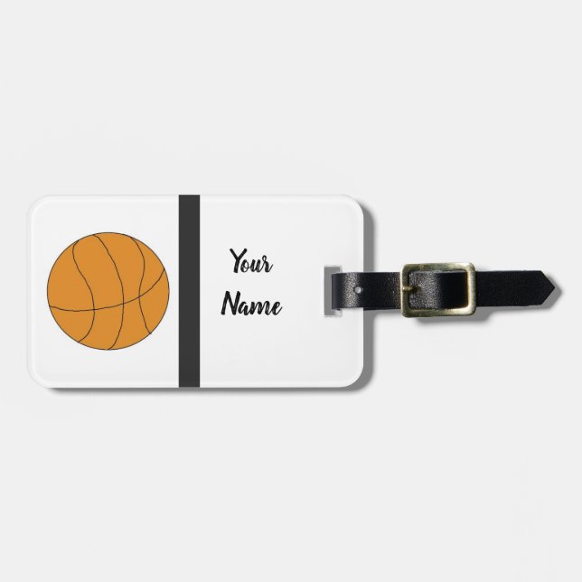 Sportig basketboll bagagebricka (Horisontell Framsida)
