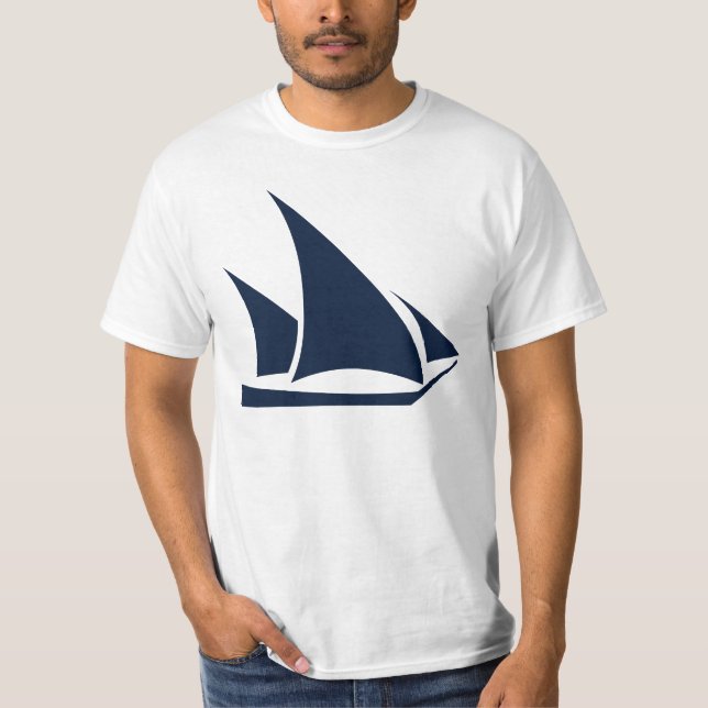 Sportig Båt T Shirt (Framsida)