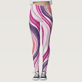 Sportig feminint sömlöst mönster för Leggings och