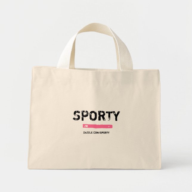Sportig liten tote mini tygkasse (Framsidan)