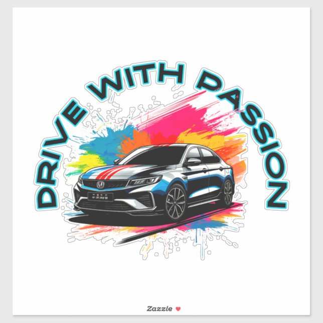 Sportig lyxbil  klistermärken (Ark)