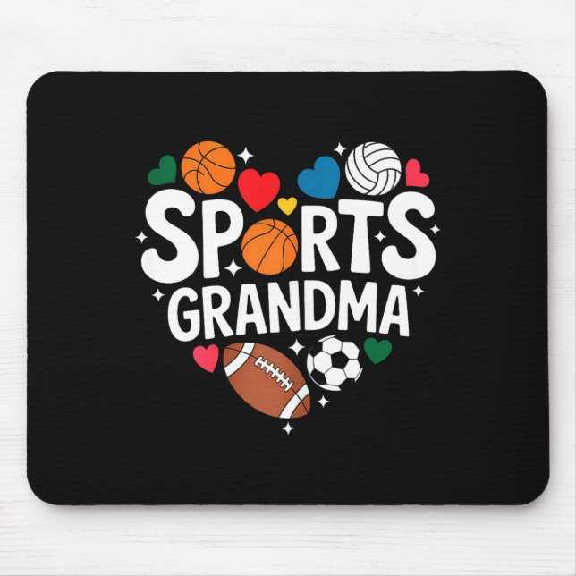 Sportig Mormor Atletiska Barnbarn Mormor  Musmatta (Framsidan)