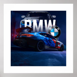 Sportig Olaglig Gatracingsbil Poster