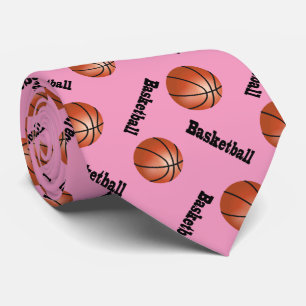 Sportig rosa basket för bakgrund slips