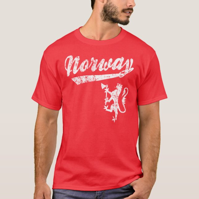 Sportig stil för norge tee (Framsida)