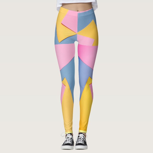 Sportiga färgämnen (texturerat utseende) leggings (Framsida)