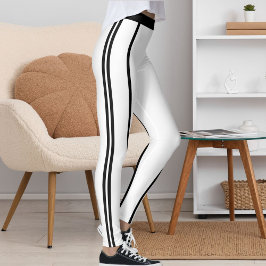 Sportiga Kvinnor Moderna Snygga Eleganta Randiga Leggings