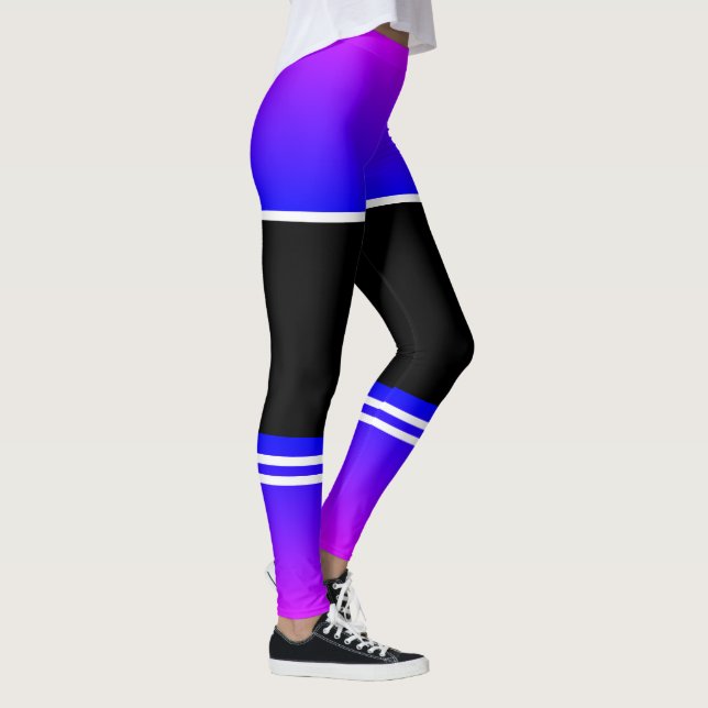 Sportiga Leggings med Falsa Shorts och Strumpor (Höger)