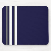 Sportium Blue Grått & White Strip Mouse Pad