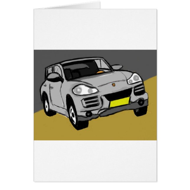 sportive SUV Hälsningskort (Framsidan)