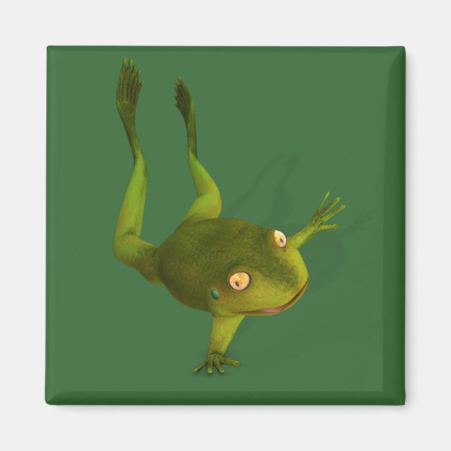 Sportivt groda magnet (Framsidan)