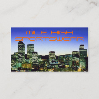 Sportklädervisitkort Visitkort