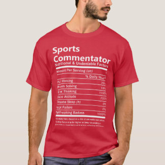 Sportkommentator Näringsmässig Och Obetydliga vänn T Shirt