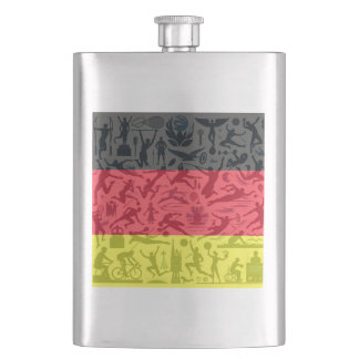 Sportlicher Flachmann mit Deutschland Flagge Fickplunta