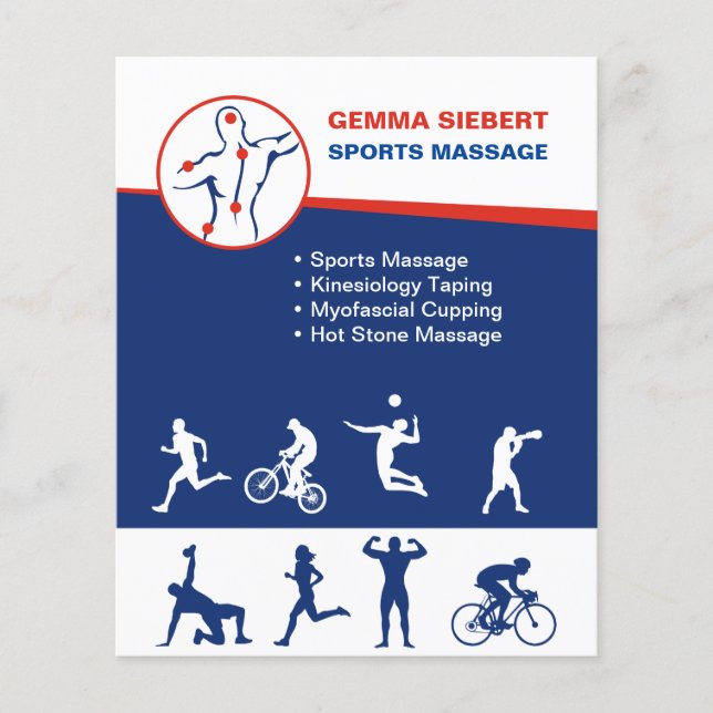 Sportmassage Flygblad (Framsidan)